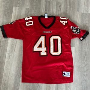Tampa Bay Buccaneers Mike Alstott Vtg Champion size 44 men’s nfl jersey